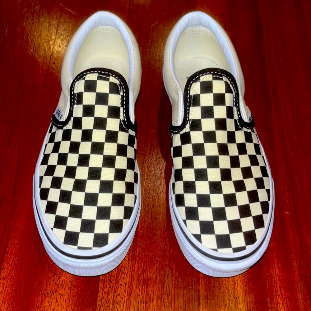 VANS Classic Checker Slip-on Youth EUC Size 3